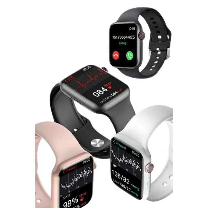 Plastik Kordonlu Kalp Atışı Uyku Takibi ve Çağrı Cevaplayabilen Akıllı Saat