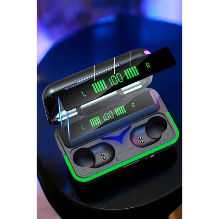 Powerbank Özellikli Kablosuz Bluetooth Kulaklık RGB Işıklı