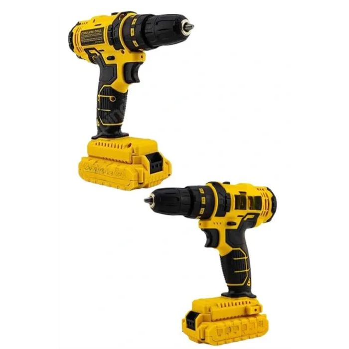 Profesyonel Çift Bataryalı Akülü Vidalama Şarjlı Matkap 24 Parça