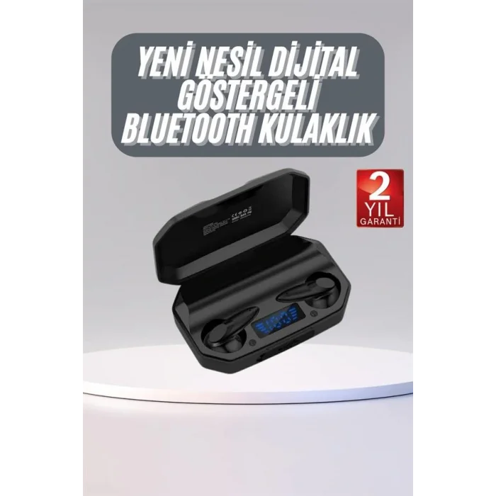 Rgb Işıklı Çift Mikrofonlu Siyah Profesyonel Oyuncu Kulaklığı Kablosuz Kulakiçi