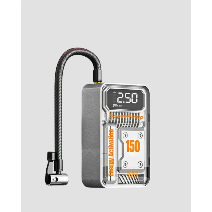 Şarjlı Kablosuz Hava Pompası – 150 PSI Basınç, LED Ekran ve 6000mAh Batarya