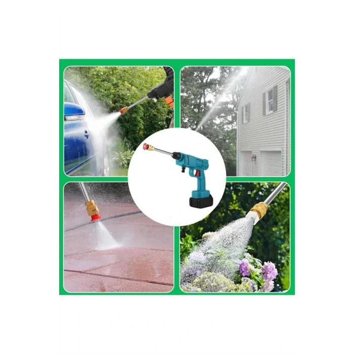 Şarjlı Ve Yüksek Basınçlı Oto Yıkama Makinesi Ve Sulama Tabancası Bahçe Yıkama Makinesi