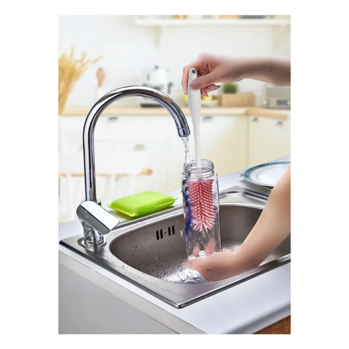 Silikon Şişe Biberon Konserve Kavanoz Matara Temizleme Fırçası Çok Amaçlı Temizleme Fırçası Bpa Free (5047)