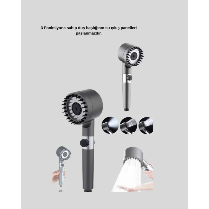 Spa Etkili Masaj Uçlu Duş Başlığı Ergonomik Tasarım