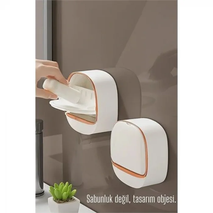 Tasarım Obje 2 Lİ Sabunluk - Kendinden Yapışkanlı Sabunluk