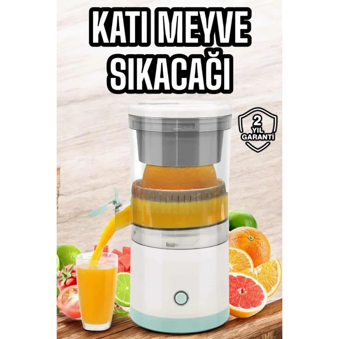 Taşınabilir Kablosuz Taşınabilir Şarjlı Narenciye Sıkacağı Portakal Meyve Sıkacağı Çift lı