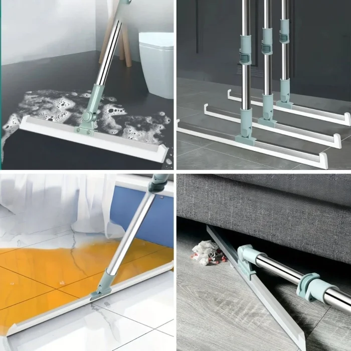 Teleskopik Oynar Başlıklı Cam,Zemin Silme Aparatı Çekçek (5047)