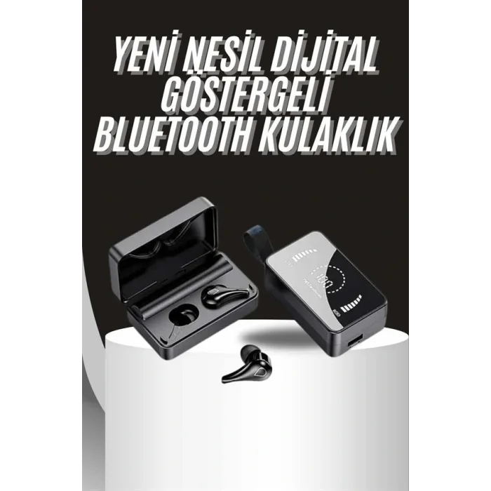 TWS Bluetooth Kulaklık Aynalı Kulaklık Dijital Göstergeli Dokunmatik Kontrol