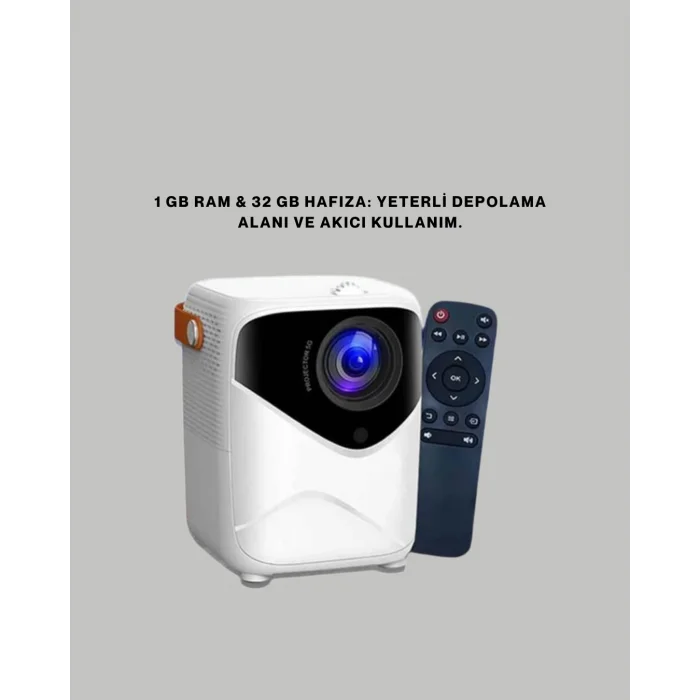 Ultra HD Çözünürlüklü Taşınabilir Projektör – 1920x1080 Piksel Görüntü Kalitesi