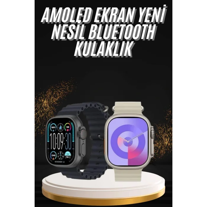 Uyku ve Sağlık Takibi Yapabilen GPS Uyumlu Plastik Kordonlu Akıllı Saat