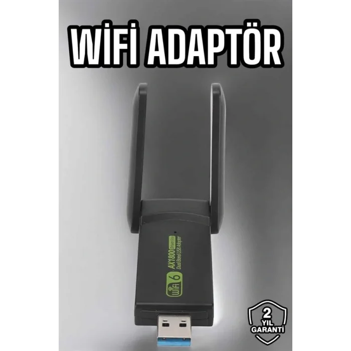 Wifi Adaptör Çift Bantlı Kablosuz Wifi Adaptörü