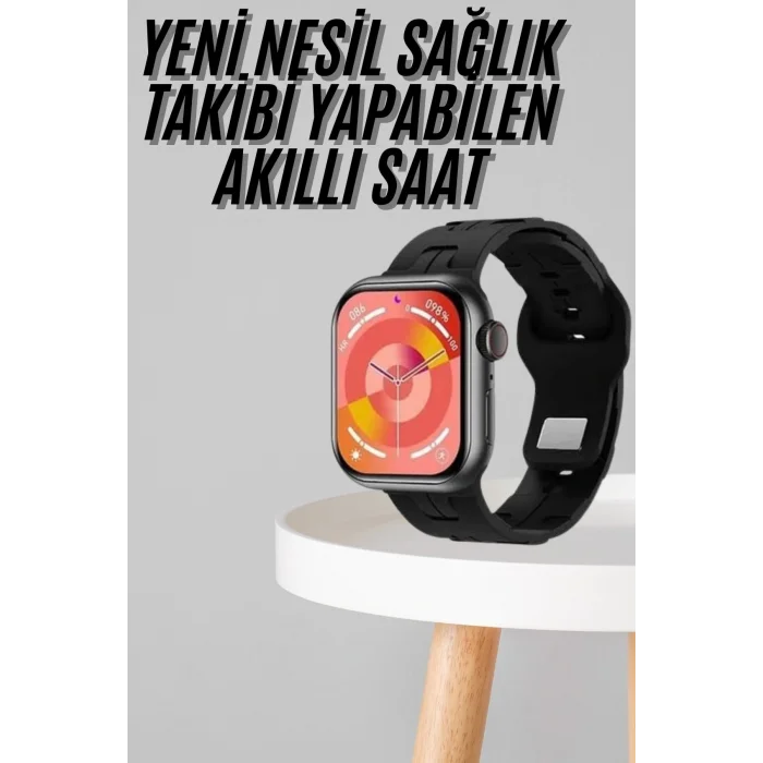 Yeni Nesil Akıllı Saat Çağrı Cevaplama Müzik Dinleme Plastik Kordon Mesaj Bildirimleri