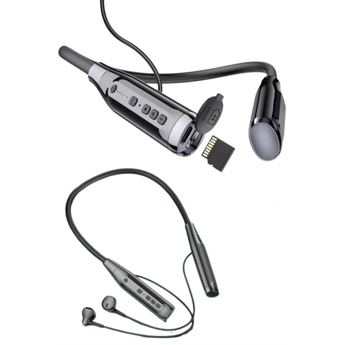 Yeni Nesil Silikonlu Kulak İçi Kablosuz Kesintisiz Bluetooth Kulaklık Kablolu