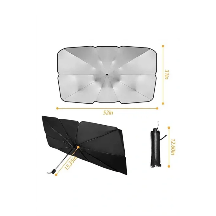 Yeni Nesil Tüm Araç Modellerine Uygun Oto Şemsiye Katlanabilir UV Işınlarına Karşı