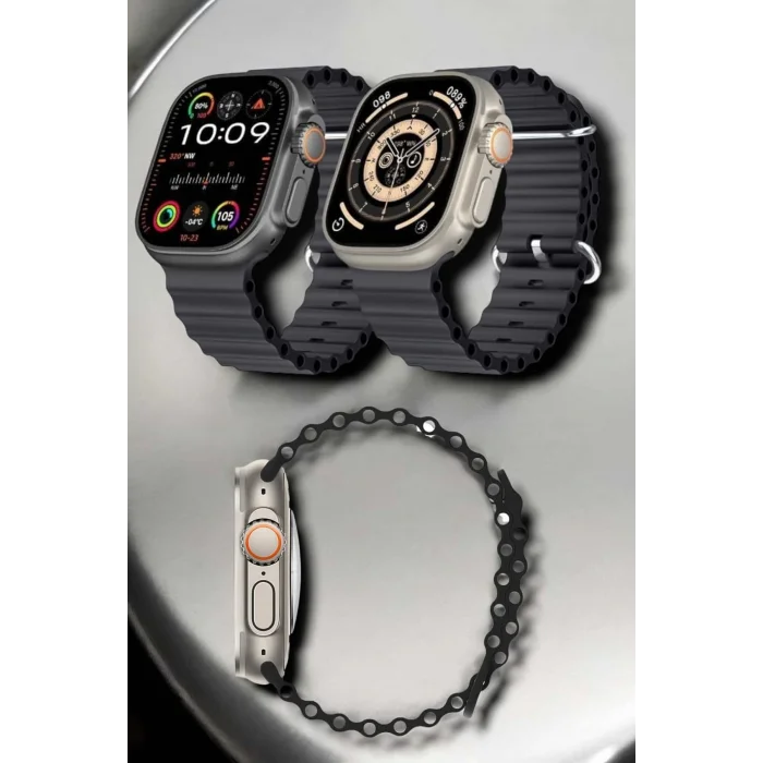 Yeni Nesil Ultra Akıllı Saat Titreşimli, Uyku & Sağlık Takibi, Çift Kordon