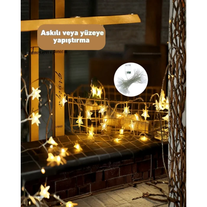 Yıldız Led Işık 5 Metre Dekoratif Aydınlatma Günışığı (Kopya)