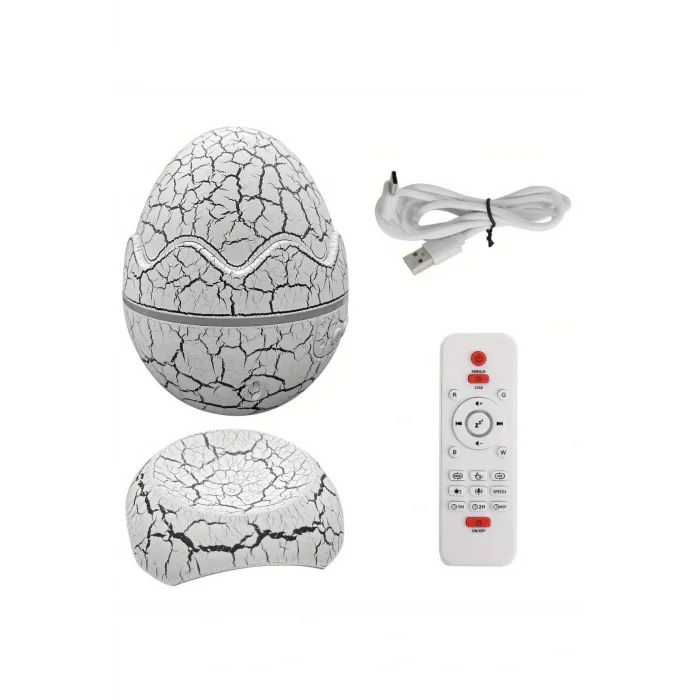 Yumurta Görünümlü Masa ve Gece Lambası Renk Değiştirebilen Projektör