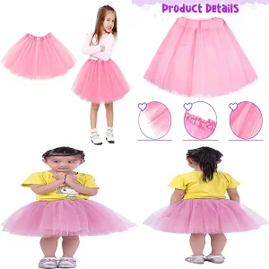 Pembe Renk Tütü Etek Bale Eteği Gösteri Eteği Çocuk Bebek Boy (5047)