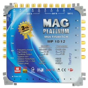 10*12 KASKATLI UYDU SANTRALİ MAG PLATINUM (5047)