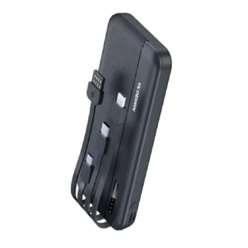 10000 mAh Micro Type-C USB Lightning 4 Kablolu Hızlı Kablosuz Şarj Powerbank (5047)