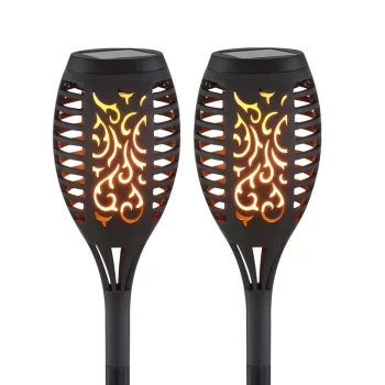 12 LEDLİ IP44 ALEVLİ SOLAR BAHÇE AYDINLATMA KUTULU TEKLİ PAKET (5047)