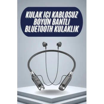 120 Saat Bluetooth Kulaklık Kablolu Boyun Askılı SD Kart Girişli ANC Özellikli