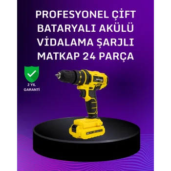 12V Akülü Matkap | 20-30 Nm Tork, Çift Hız Ayarı ve LED Işık