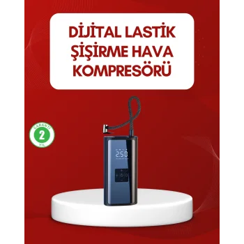 12V Uyumlu Çok İşlevli Akıllı Araç Lastik Pompası