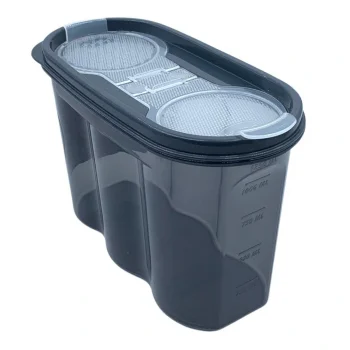 2 Kapaklı Ölçekli Erzak Saklama Kabı - 1,2 Litre - SA930 (5047)