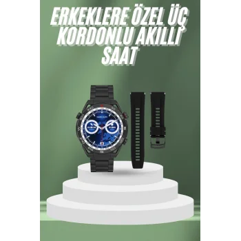 2025 Model Yuvarlak Ekran Android ve İOS Uyumlu GPS Takibi Yapabilen Akıllı Saat