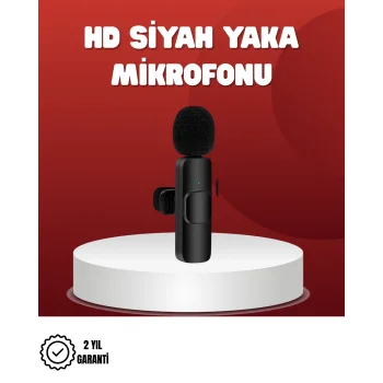 2’li Kablosuz Yaka Mikrofonu iPhone İçin Profesyonel Video Ses