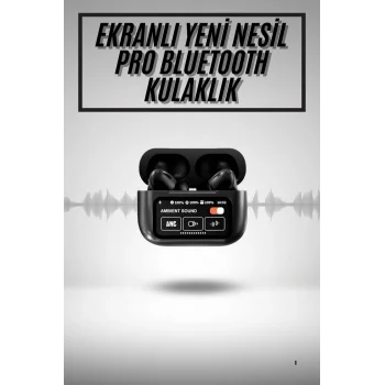 2.Nesil Pro Ekranlı Sesli Görüşme Yapabilen Kablosuz Bluetooth Kulaklık