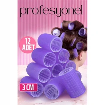 3 Cm Bigudi Saç Bigudisi Profesyonel 12 ADET
