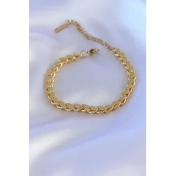 316L Çelik Arpa Gold Renk Kadın Bileklik