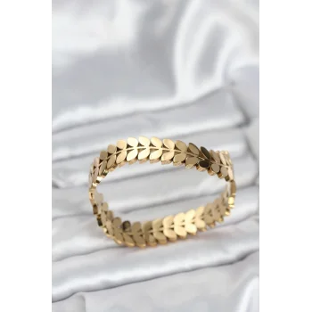 316L Çelik Başak Model Kadın Kelepçe Bileklik