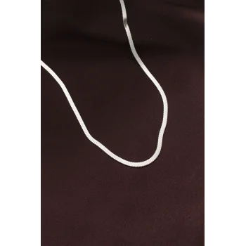316L Çelik Gümüş Renk 60 cm İtalyan Zincir Kolye
