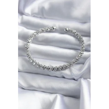 316L Çelik Gümüş Renk Kadın Bileklik