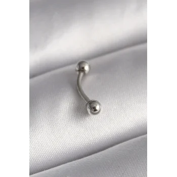316L Çelik Gümüş Renk Topçuk Model Piercing