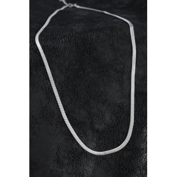 316L Çelik Klasik İtalyan Zincir Model Gümüş Renk Erkek Kolye