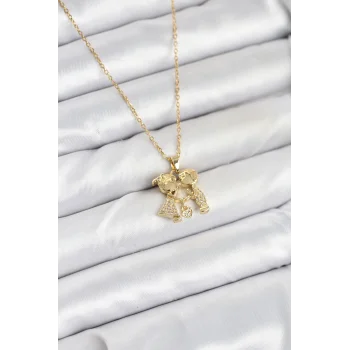 316L Çelik Zincir Gold Renk Erkek Kız Model Kadın Kolye