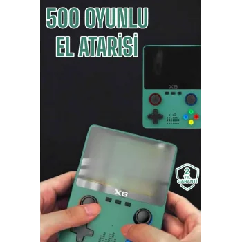 3.5 İnç Ekran 1000 Oyunlu Oyun Konsolu El Atarisi Miüzik Dinleme ve Kitap Okuma