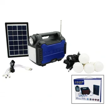 3IN1 - SOLAR 2İN1 SABİT EL FENERİ - RADYO - MP3 BLUETOOTH - USB/ TF PORT - 4 PARÇA  AMPUL KABLOLU - POWERBANK (5047)