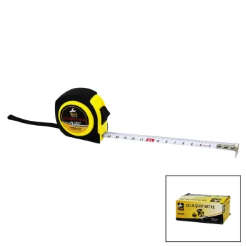 3MTX16MM ÇELİK ŞERİT METRE KAUÇUK KORUMALI (5047)