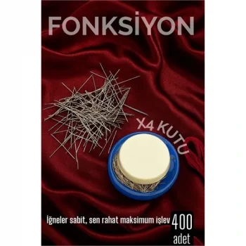 400lü Süngerli Yuvarlak Kutulu Dikiş İğnesi – Pratik Saklama ve Kolay Kullanım