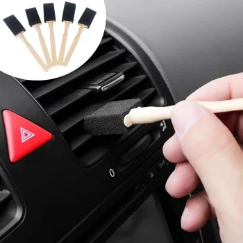 5'li Araba Havalandırma Temizleme Fırçaları Klima Çıkışları,Toz Alma&amp;Otomobil İçi Detaylı Mini Temizlik Aparatları (5047)