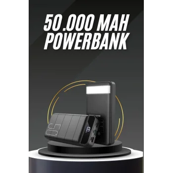 50.000 Mah Led Dijital Göstergeli USB Çıkışı Powerbank
