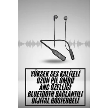 60 Saat Uyumlu Bluetooth Kulaklık Kablolu ANC Özellikli Kulaklık