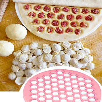 61 Bölmeli Petek Şekilli Pratik Mantı Kesici Açma Kalıbı Mantımatik (5047)