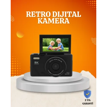 75MP 5K Video Destekli Dijital Kamera 18x Zoom Çok Eksenli Stabilizasyon