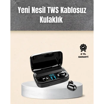 A10s TWS Ergonomik Bluetooth Kulaklık Uzun Pil Ömürlü